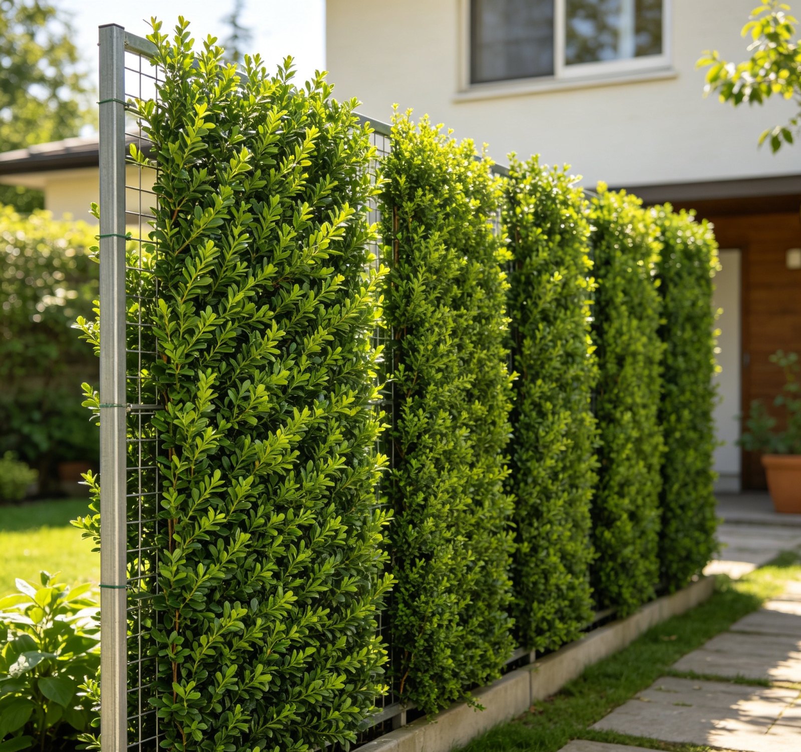 Artificial Boxwood Hedge Panel, 1 x 1m