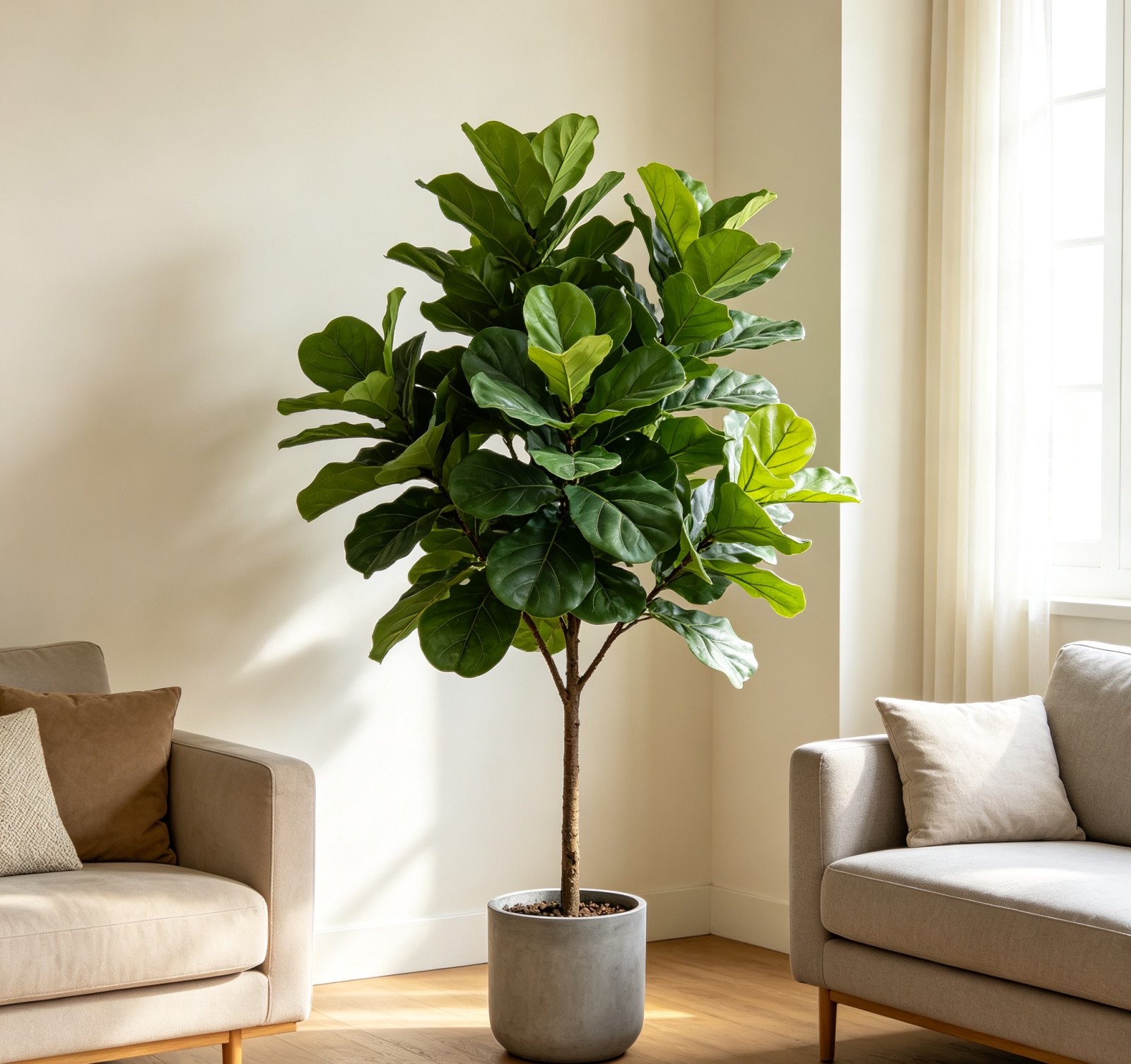 Artificial Fiddle Leaf Fig Tree, 1.8m