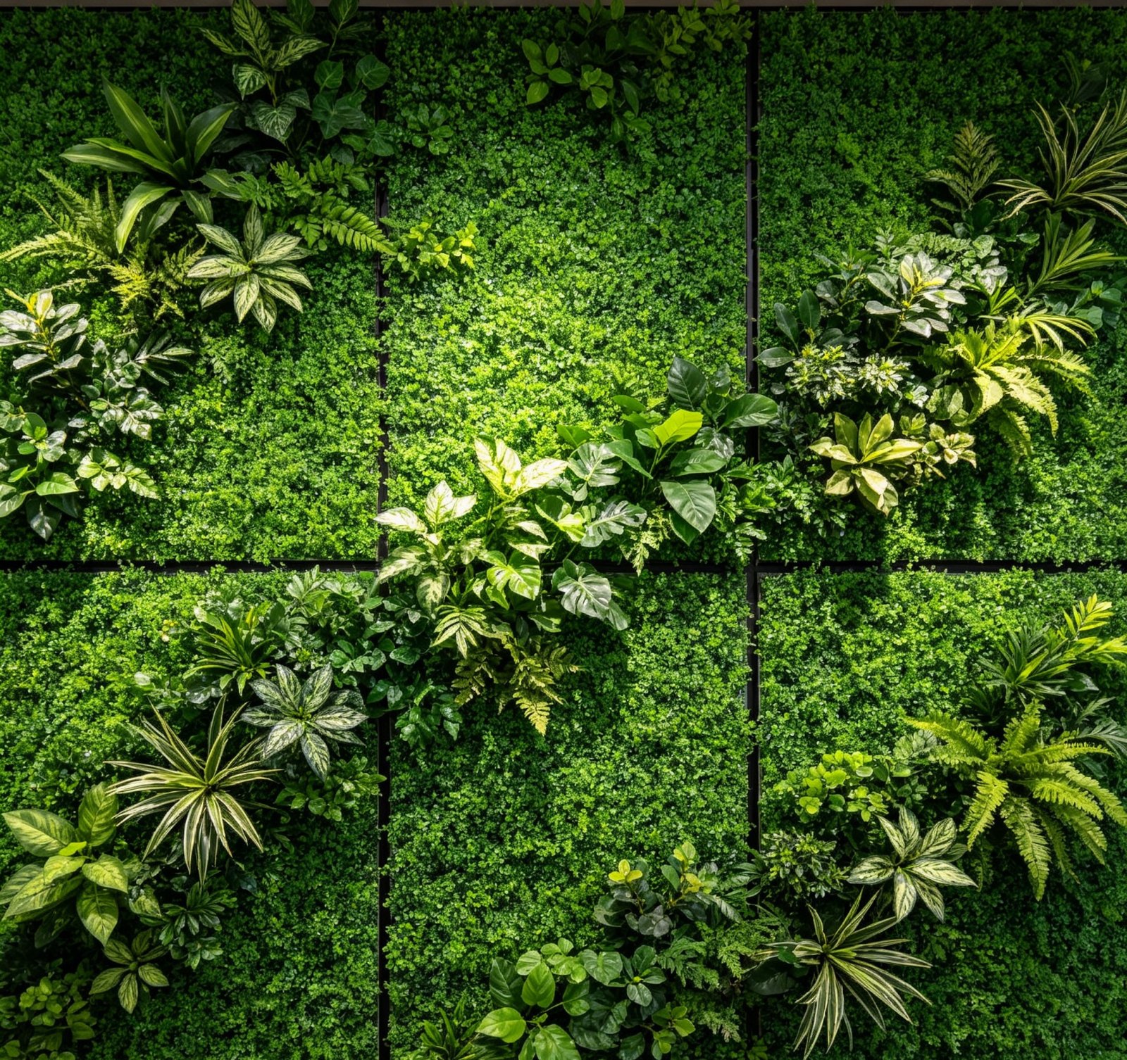Artificial Green Wall Panel, 50 x 50cm